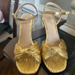 Gold Strappy Sandals